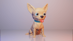 Chihuahua By Colors 3d model