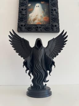 Ethereal Angel of Death Figure Grim Reaper Gothic Decor Fantasy Miniature 3d model