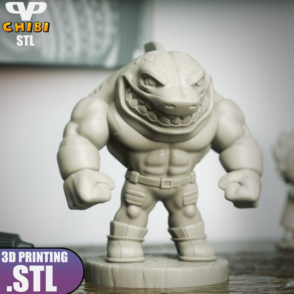 Big Slammu Chibi STL for 3D Printing ChibiSTL 3DXM 3d model
