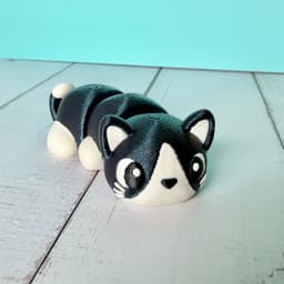 Kawaii (Cute) Calico and Tuxedo Kitties! 3d model