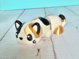 Kawaii (Cute) Calico and Tuxedo Kitties! 3d model