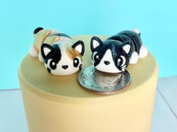 Kawaii (Cute) Calico and Tuxedo Kitties! 3d model