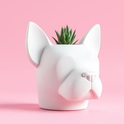 Dog Head Shaped Planter – Model "Charlie" 3d model