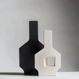 Geometric Cutout Vases – Modern Minimalist Decor 3d model