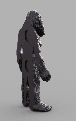Sasquatch Bigfoot Yetti Fridge Magnet 100mm 3d model