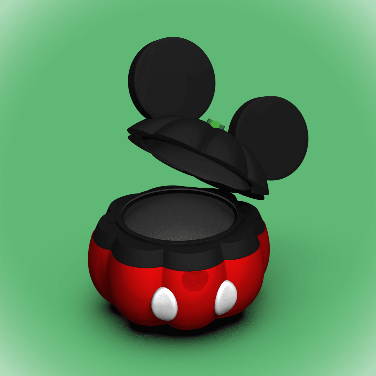 Mickey Mouse Pumpkin Bowl/Lid (+Bambu 3mf Files) 3d model