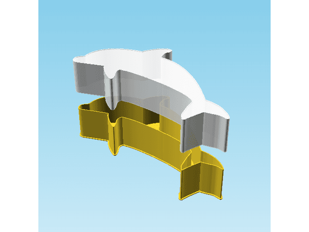 PiktoTea Dolphin, nestable box (v2) 3d model