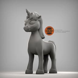 Stylized unicorn 3d model