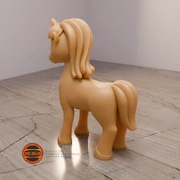 Stylized unicorn 3d model