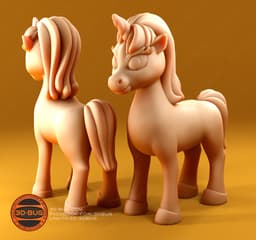 Stylized unicorn 3d model