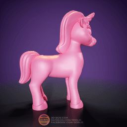 Stylized unicorn 3d model