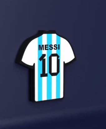 Messi Argentina Jersey - LED Strip compatible 3d model