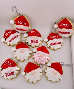 Cookie Santa Ornament Set 3d model