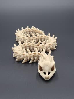 Extra Long Bony Basilisk - Articulated Snap-Flex Fidget (Medium Tightness Joints) 3d model