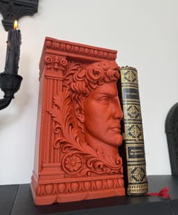 The Watcher Bookend Classical Bust Bookend Dark Academia Decor 3d model