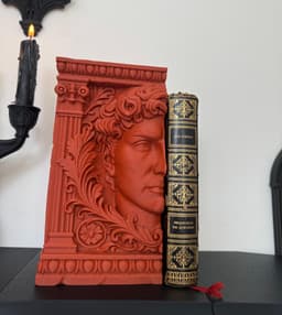 The Watcher Bookend Classical Bust Bookend Dark Academia Decor 3d model