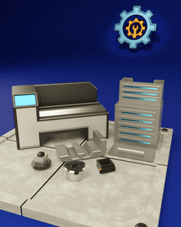 ModBot - Knurl’s Lathe – ModBots Accessory | 3D Printable Miniature Machine Tool 3d model