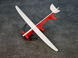 Ultralight Indoor Glider Reinforced Sailplane 3d model