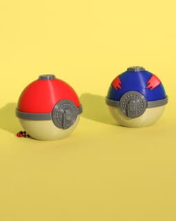 Hisui Pokeball Clicker and Hisui Great Ball Clicker, 3D Fidget Toy, Keychain 3d model