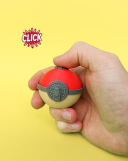Hisui Pokeball Clicker and Hisui Great Ball Clicker, 3D Fidget Toy, Keychain 3d model