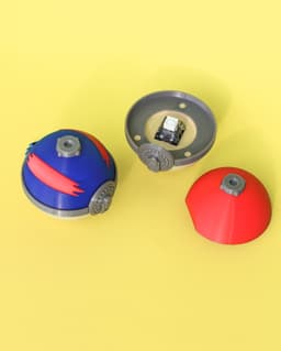 Hisui Pokeball Clicker and Hisui Great Ball Clicker, 3D Fidget Toy, Keychain 3d model