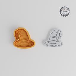 Wizard Hat Cutter & Stamp Bundle, 6-Piece Set for Cookies & Fondant, Halloween Magic Hat, Sorcery & Mystic Designs, Sizes S/M/L PRODUCT_1035 3d model