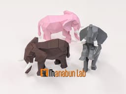 Low Poly Elephant Magnet Puzzle (No supports, no AMS) 3d model