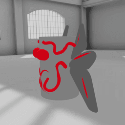 cup with wings 3d model