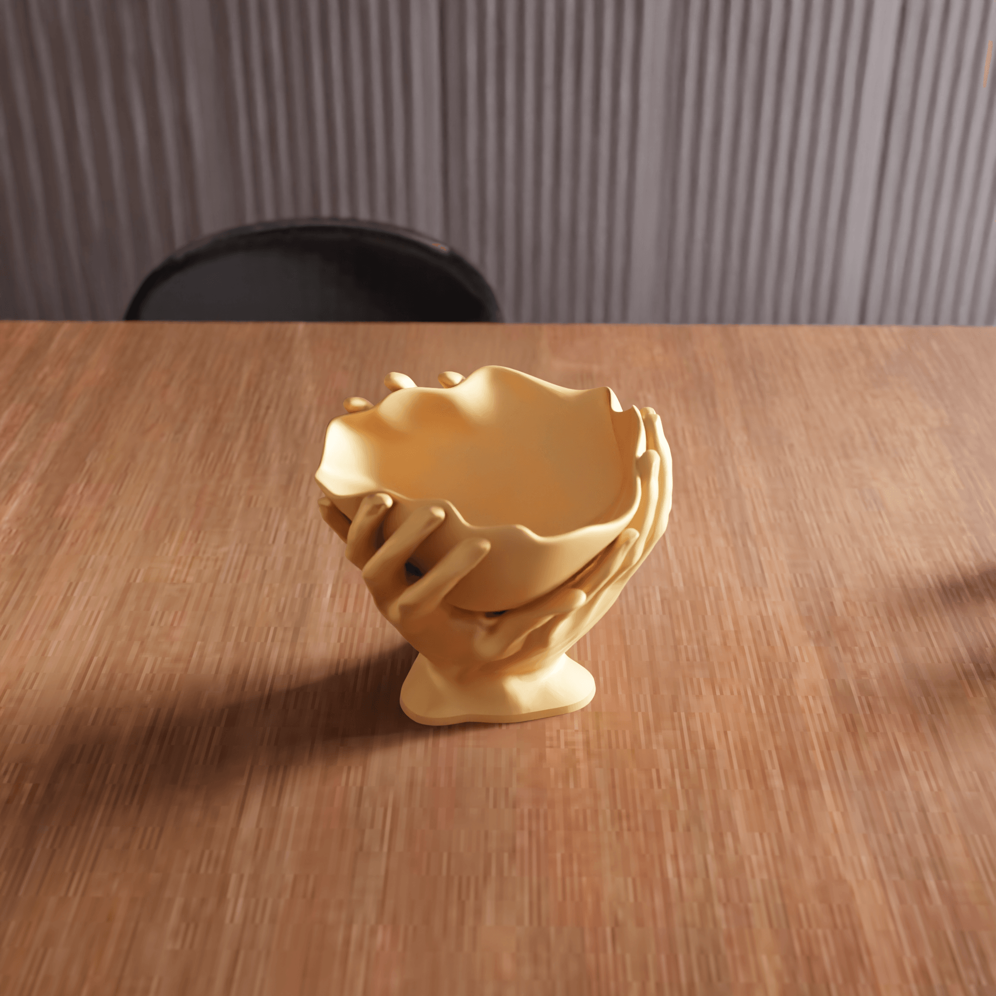 Holding Hands Decorative Bowl 3d model