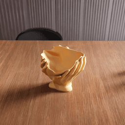Holding Hands Decorative Bowl 3d model