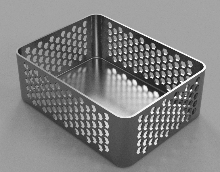 Storage Box family with Honeycomb Walls 3d model