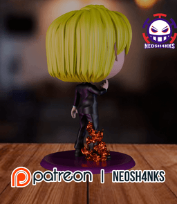 Sanji Diable jambe Funko style 3d model
