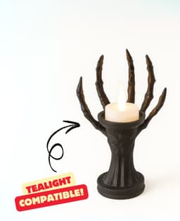 SKELETON HAND TEA LIGHT HOLDER - HAND OF SHADOWS 3d model