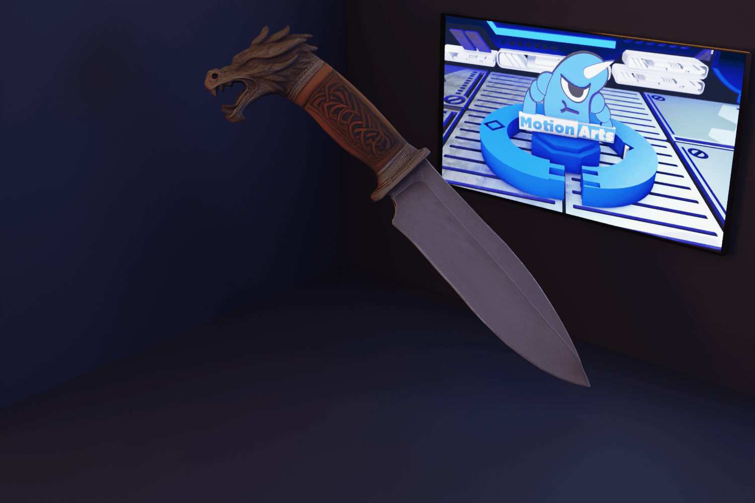 Faca cabeça de dragão.stl 3d model