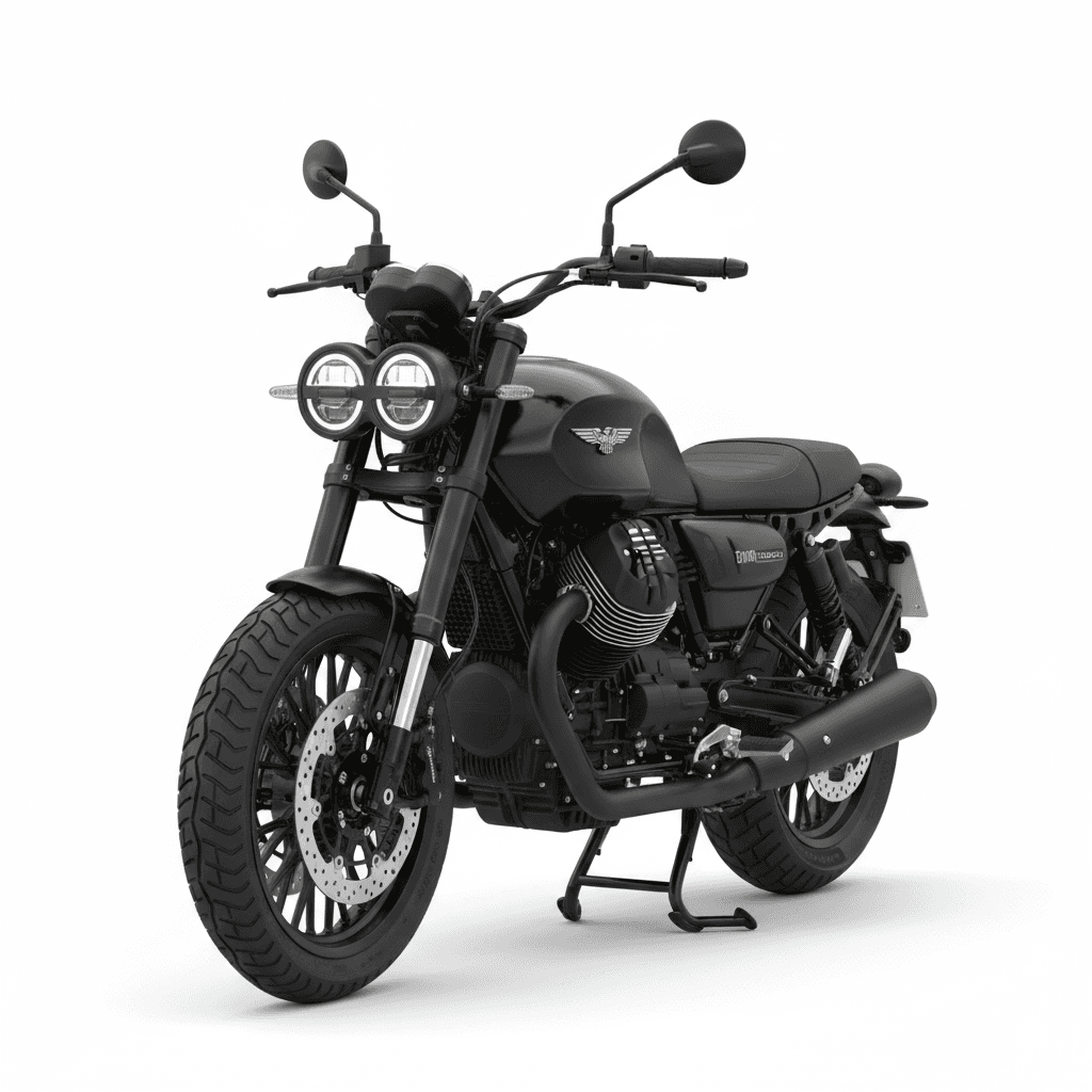 Moto Guzzi V9 Bobber Motorcycle 3d model