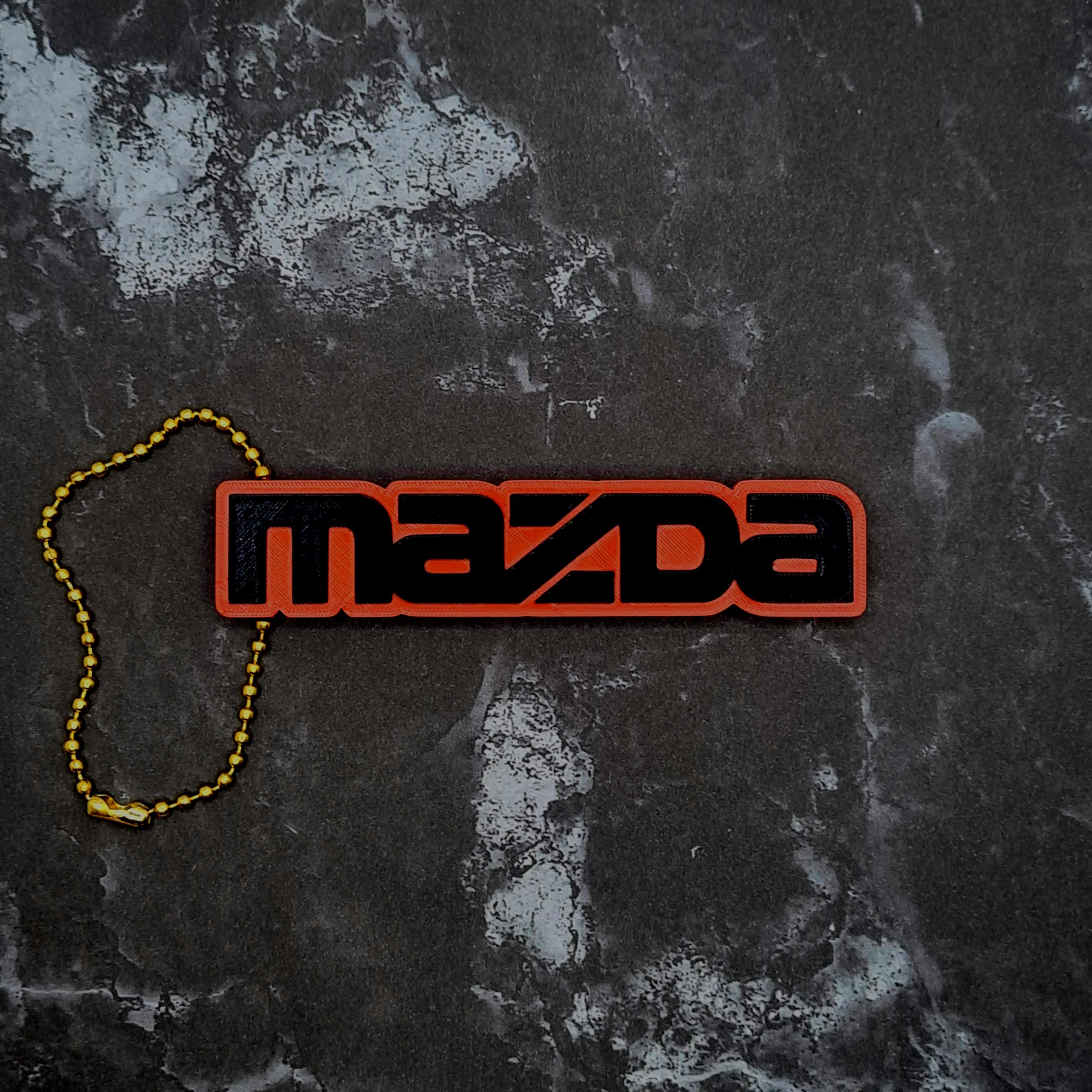 Mazda Word Keychain 3d model