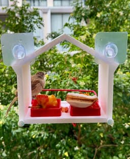 Window Mounted Bird Feeder House 3d model