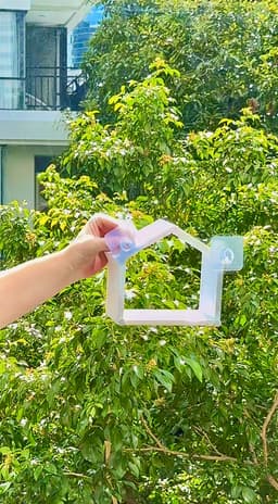 Window Mounted Bird Feeder House 3d model