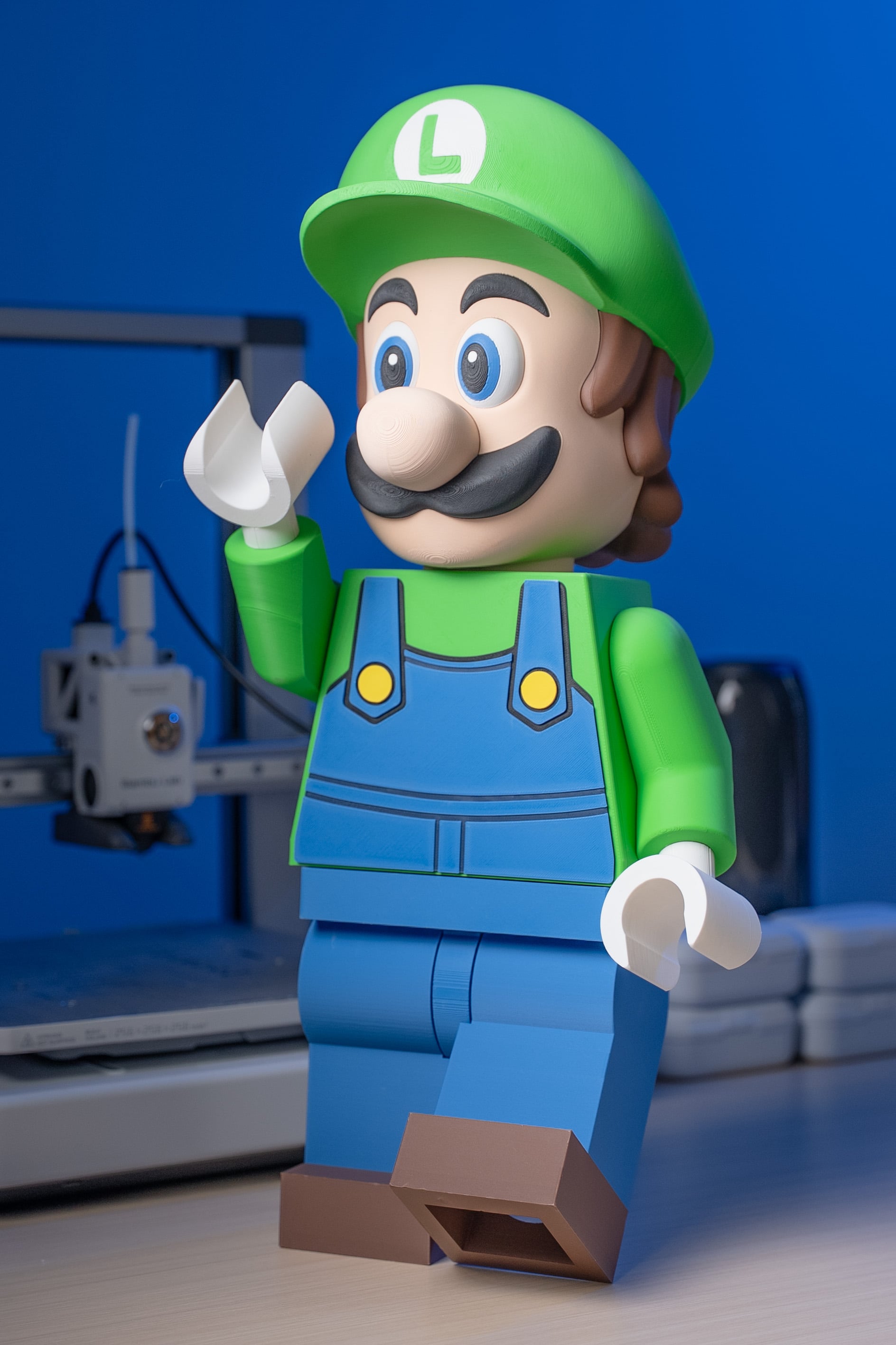 Luigi Modular Figure 3d model