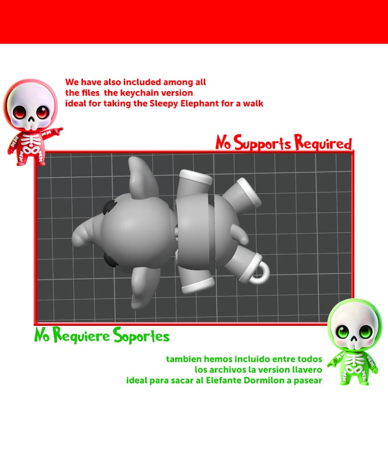 Sleepy Elephant 3d model