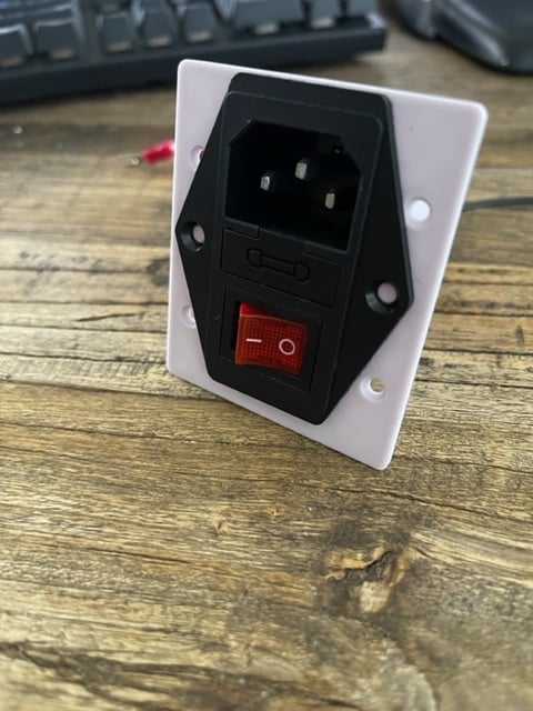 Switched AC Inlet housing 3d model