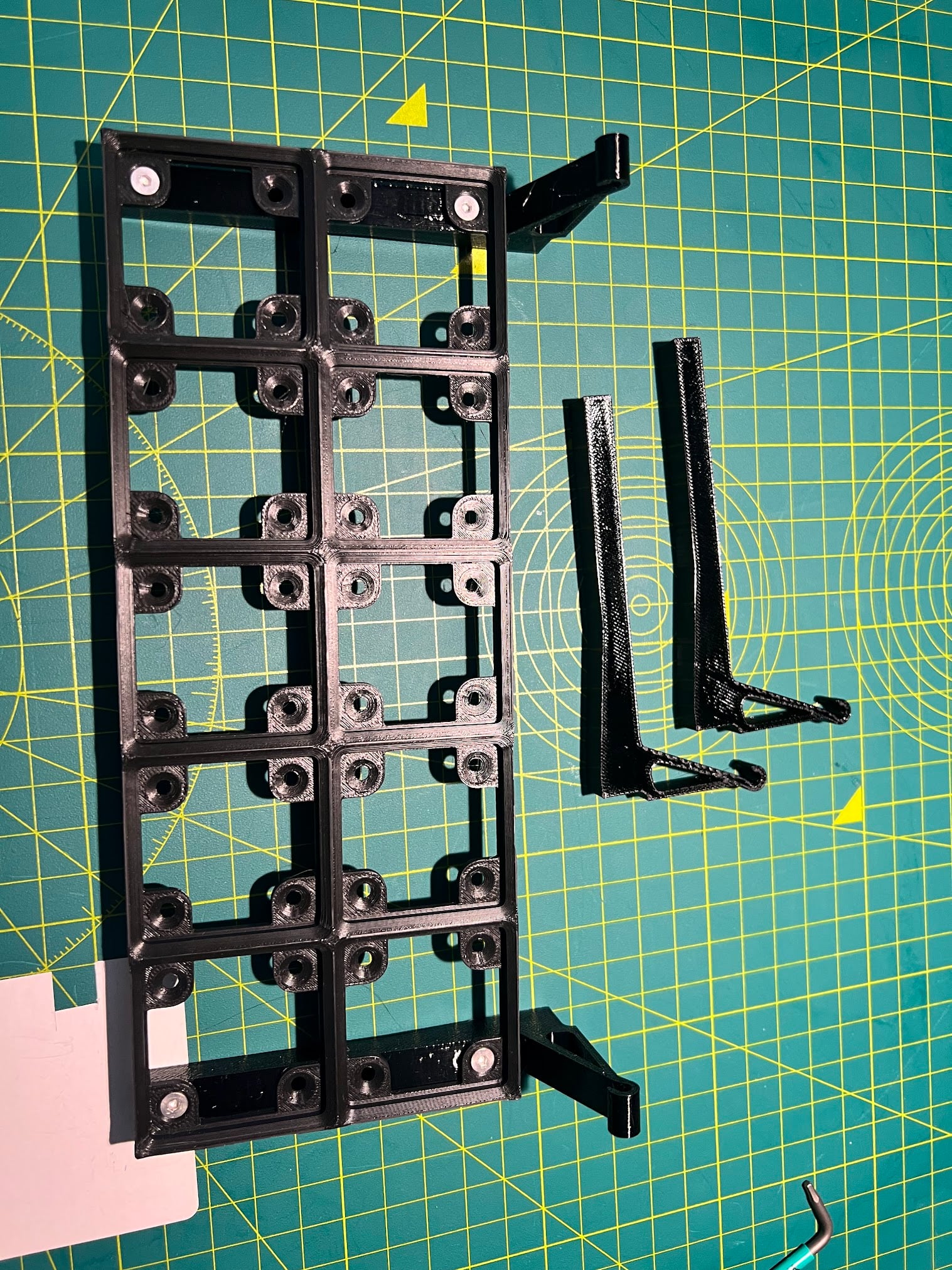 30mm Steel Lattice Gridfinity Mount 3d model