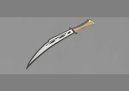 Hobbit Inspired Tauriel Blade Cosplay Replica Prop 3d model