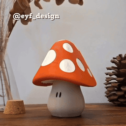 Mushroom Book Holder 3d model