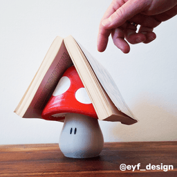 Mushroom Book Holder 3d model