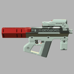 Shingen Mark V - Modular Pistol (Cyberpunk 2077 Inspired 3D Model) 3d model