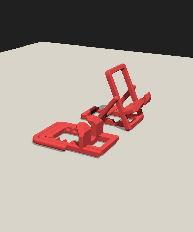 Phone holder- Print in place 3d model