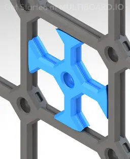 Square Plate Divider Twist Lock 3d model
