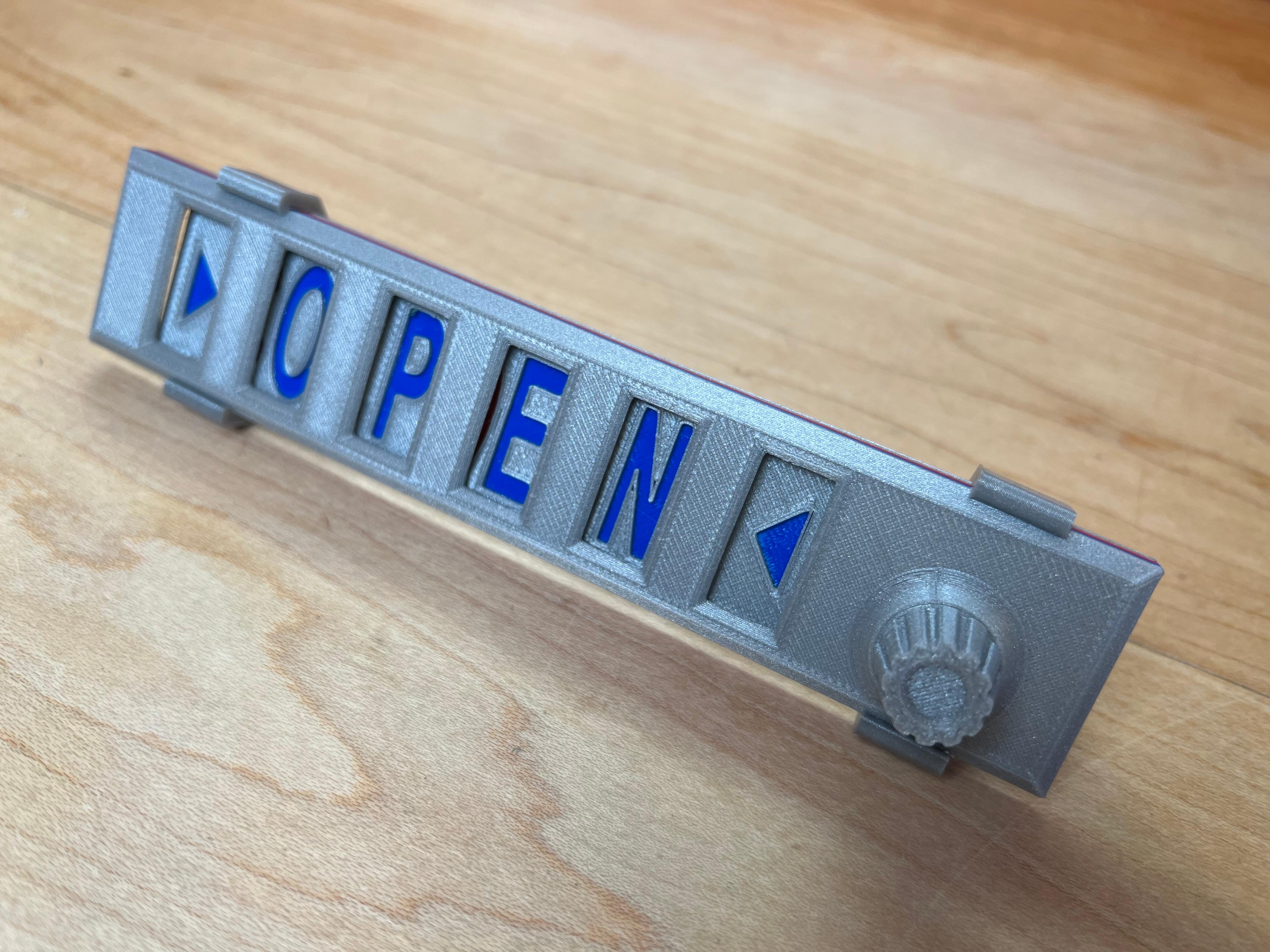 Open-Closed Word Swap Sign 3d model