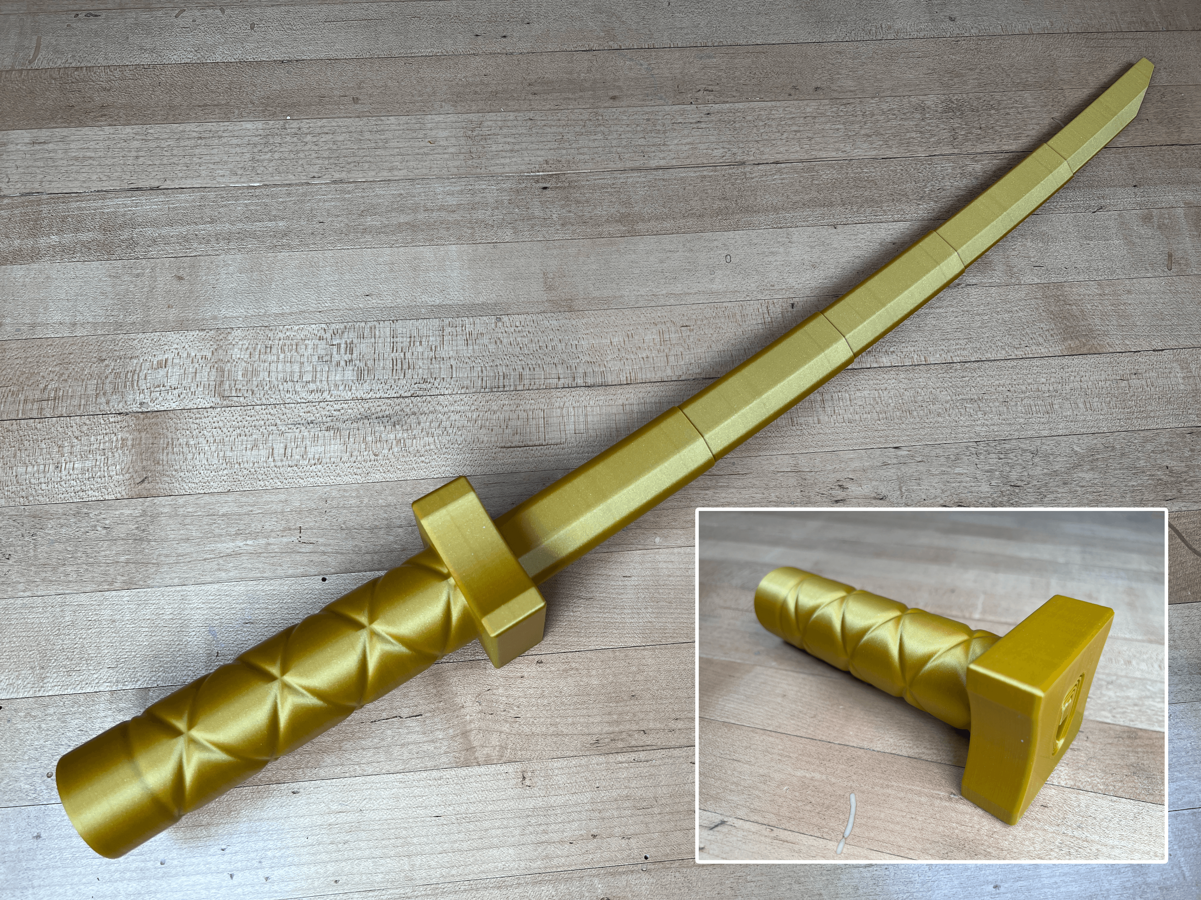 Collapsing Lego Katana 3d model
